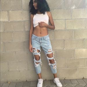 Cello Distressed/Ripped Jeans